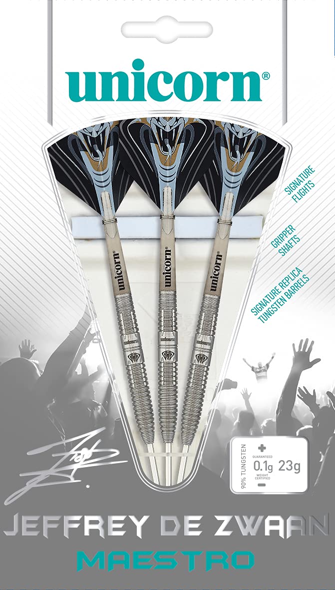 Unicorn Maestro 90% Tungsten - Jeffrey De Zwaan Steel Tip Professional Darts - 25g