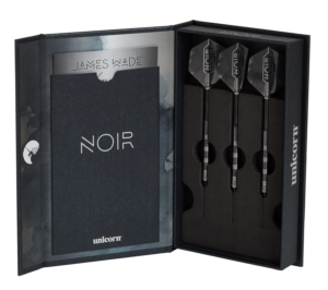 Unicorn Noir James Wade Steel Tip Dart Set 90% Tungsten