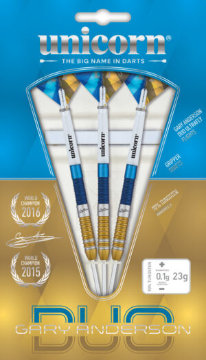 Unicorn Gary Anderson Duo Steel Tip Dart - 90% Tungsten