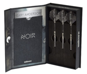 Unicorn Noir Gary Anderson Phase 5 Steel Tip Dart Set 90% Tungsten